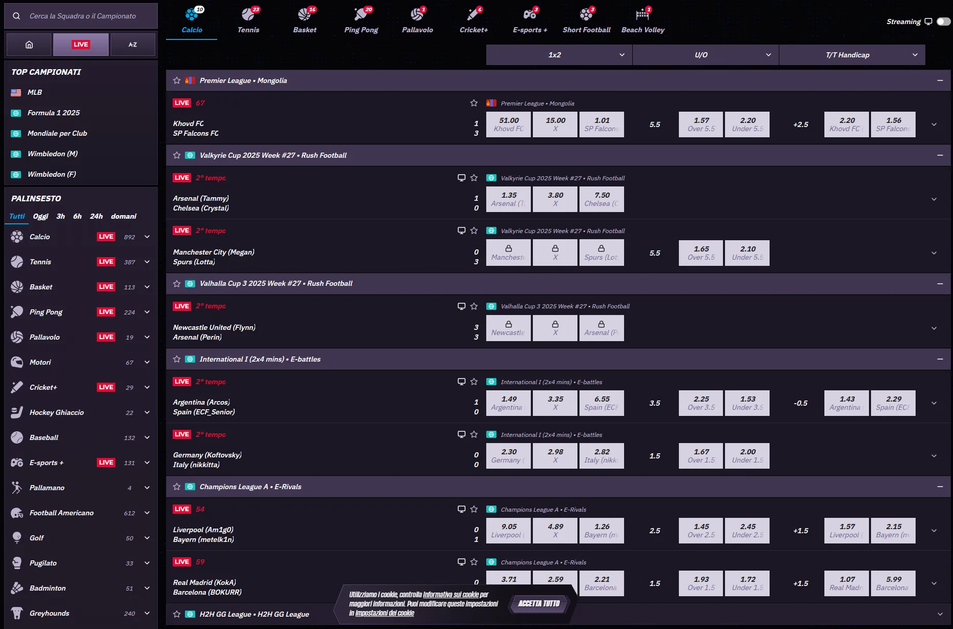 Statistische Datenvisualisierung Fußballpartie